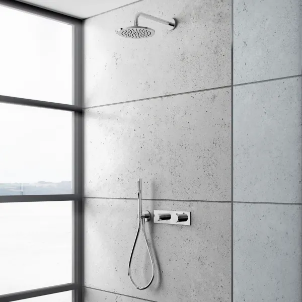 Nostromo A12 Rain DeLuxe - Ø20 Termostatiskt duschset, Krom