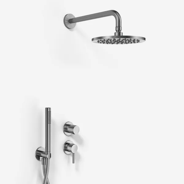 Nostromo G481 S10 - DeLuxe Ø20, Vägg, Borstad Rostfritt Stål