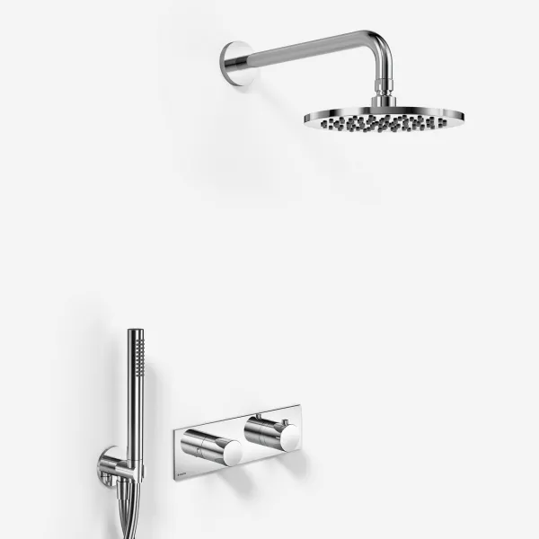 Nostromo G572B S03 - Termostatset, Semplice Ø20, Vägg, Krom