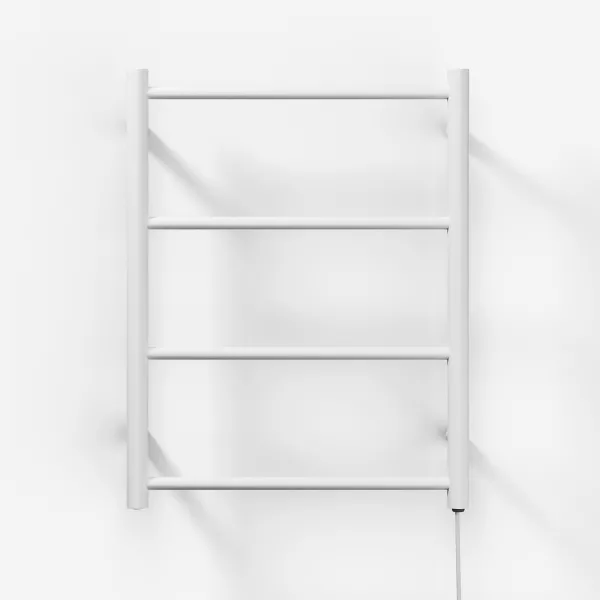 Pulcher Minimalism PM64 - Elektrisk handdukstork, 50 x 64 cm, matt vit