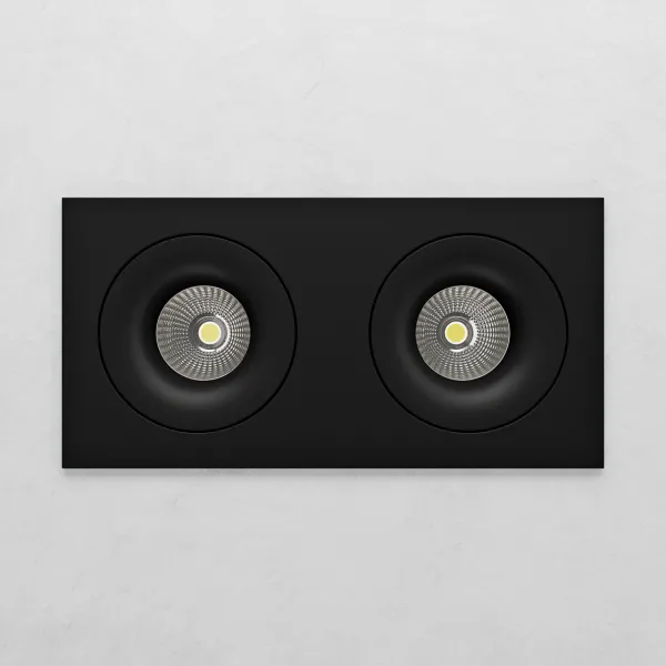 Qdrant 2 LED - Svart