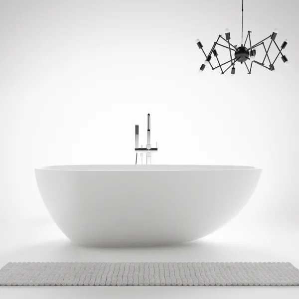 Boheme XL 180 - Badkar 180x90, Massiv Matt vit SolidTec®