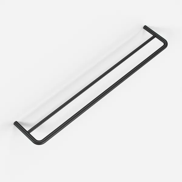 Semplice PS20-60 - Dubbel handdukstork, matt svart