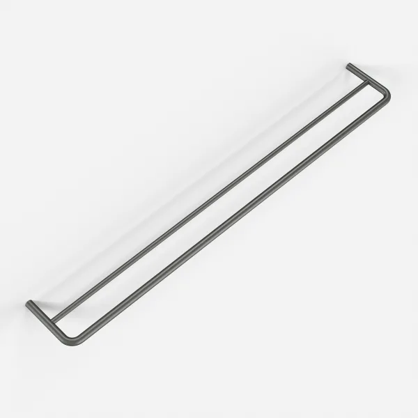 Semplice PS20-80 - Dubbel handduksstång, PVD Matt Gun Metal