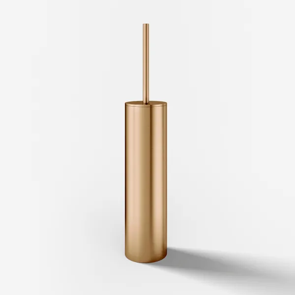 Semplice PS33 - Golvstående toalettborste, PVD Brushed Copper