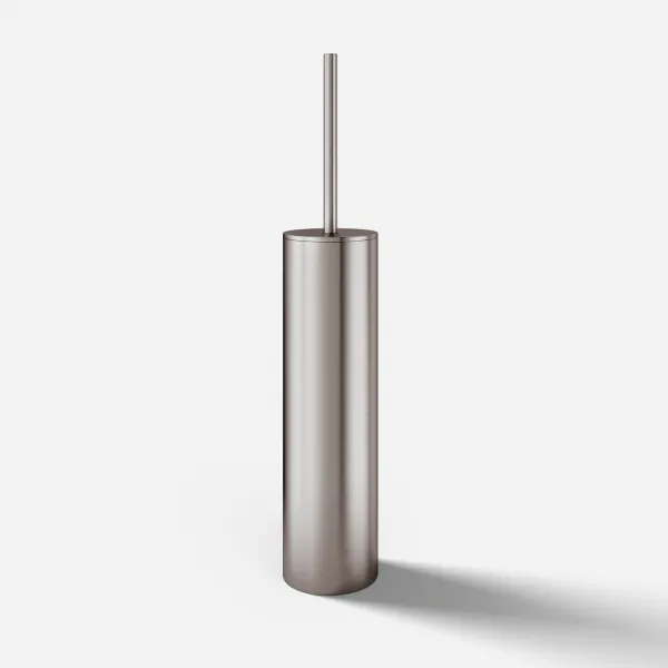 Semplice PS33 - Golvstående toalettborste, PVD Brushed Steel