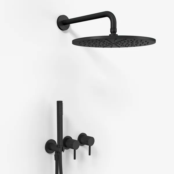 Semplice SBR801 S07 - Rain De Luxe Ø30 cm, Vägglampa, Mattsvart 