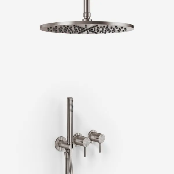 Semplice SBR801 S10 - Ø30 cm, Tak, PVD Borstad Stål 