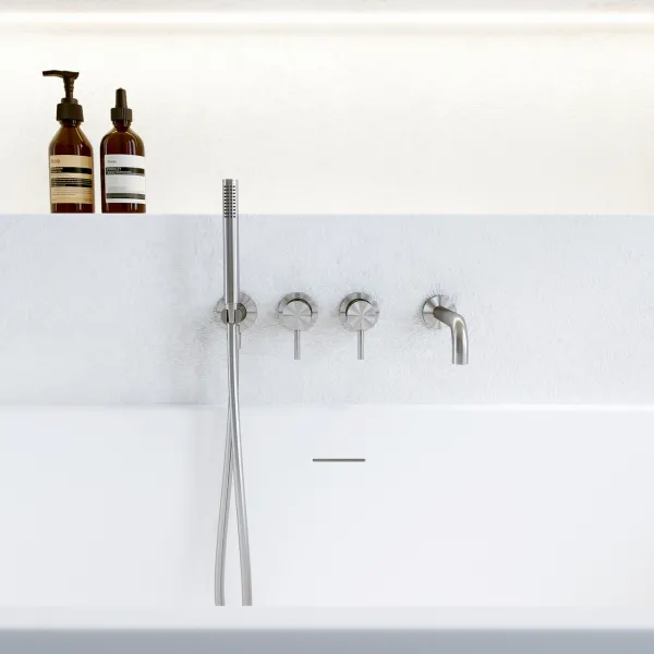 Semplice SBR801 S11 - Badkar/dusch, PVD borstat stål 