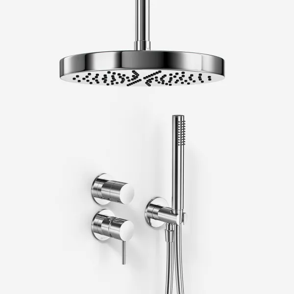 Semplice SBR901 S03 - Duschset Ø24 cm, Tak, Krom