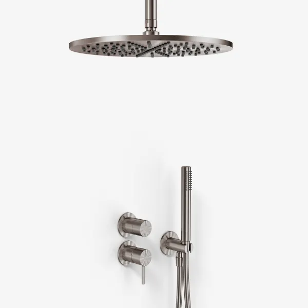 Semplice SBR901 S10 - Duschset Ø30 cm, Tak, PVD Borstat Stål