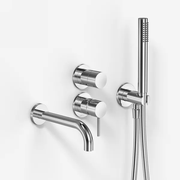 Semplice SBR901 S11 - Badkar/duscharmatur, krom