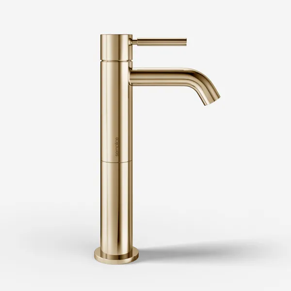 Semplice SHV401 S01 - 1-grepps tvättställsblandare, polerad mässing natur