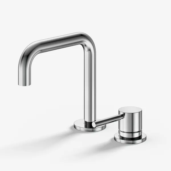 Semplice SHV405 S02 - Tvättställsblandare med fast pip, Krom