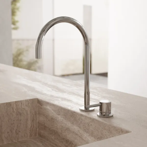 Semplice SHV405 S03 - Köksblandare med svängbar pip, Krom