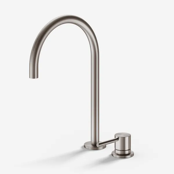 Semplice SHV405 S03 - Köksblandare med svängbar pip, PVD borstat stål