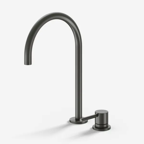 Semplice SHV405 S03 - Köksblandare med svängbar pip, PVD Matt Gun Metal