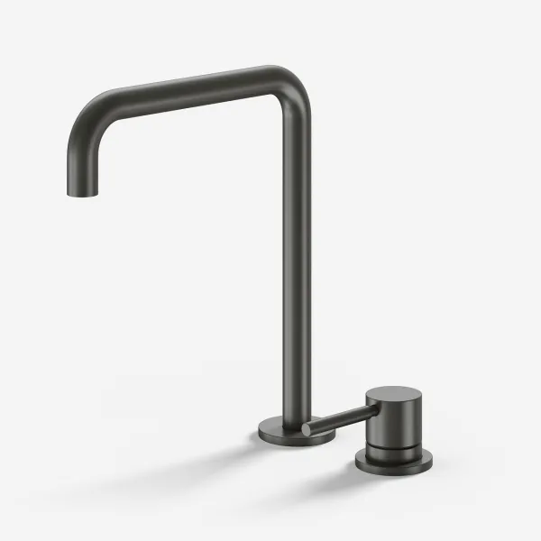 Semplice SHV405 S04 - Köksblandare med svängbar pip, PVD Matt Gun Metal