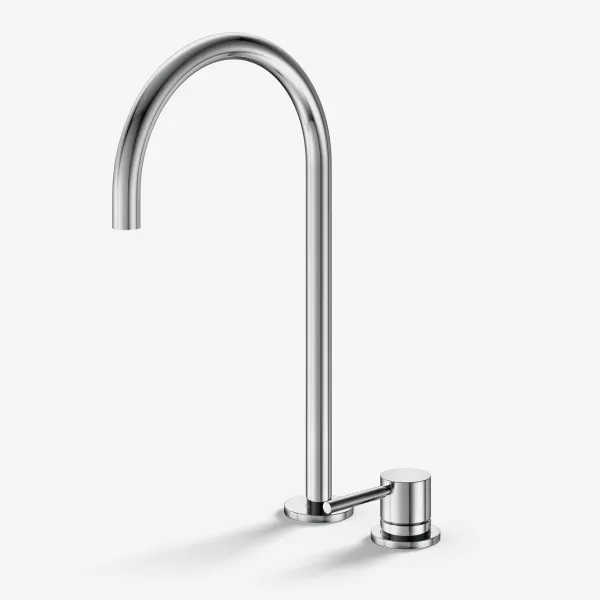 Semplice SHV405 S05 - Tvättställsblandare med fast pip, Krom