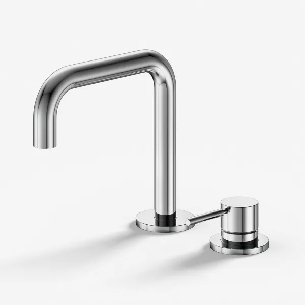 Semplice SHV505 S02 - Tvättställsblandare med fast pip, Krom