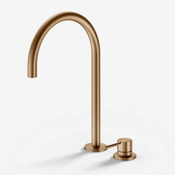 Semplice SHV505 S03 - Köksblandare med svängbar pip, PVD borstad koppar