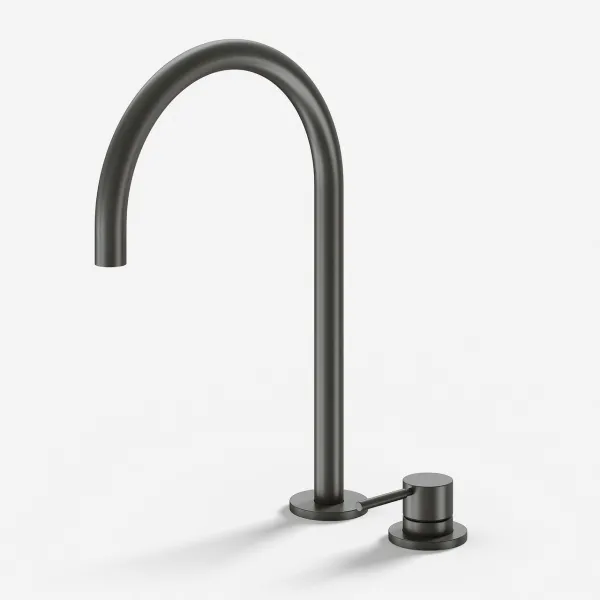 Semplice SHV505 S03 - Köksblandare med svängbar pip, PVD Matt Gun Metal