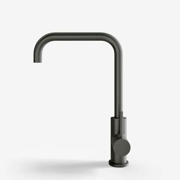 Semplice SKV102 - Köksblandare., U-pip, PVD Matt Gun Metal