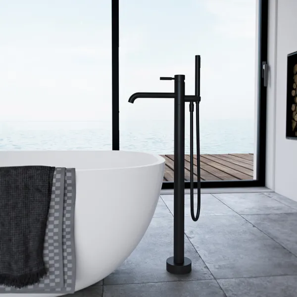 Semplice SQ2 - Fristående badkarsblandare, Mattsvart