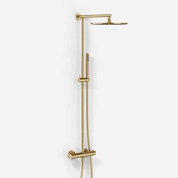 Semplice SRL10 S03 - Termostatset, Rain DeLuxe RHB30, Ø30 cm., PVD borstad mässing