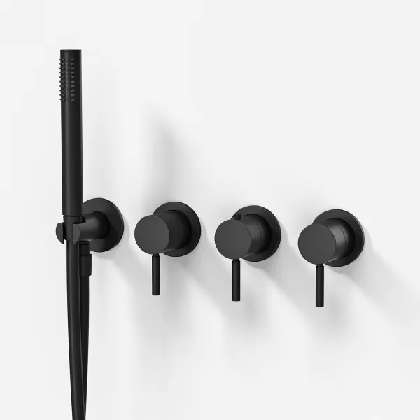 Semplice STB801 - Termostatsats, mattsvart
