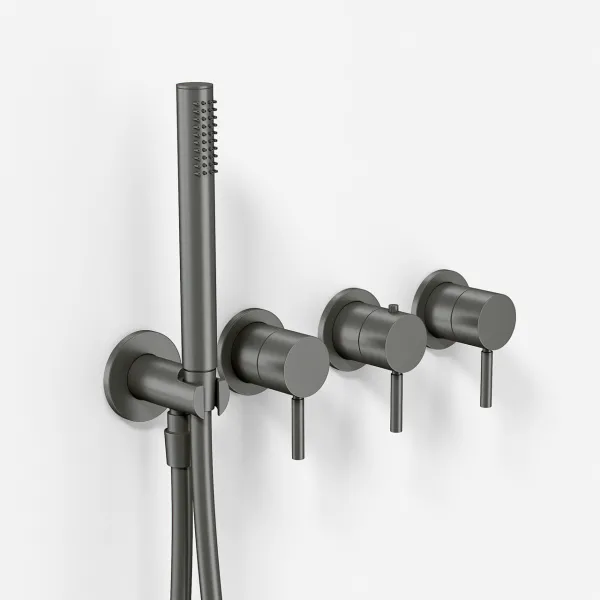 Semplice STB801 - Termostatsats, PVD Matt Gun Metal