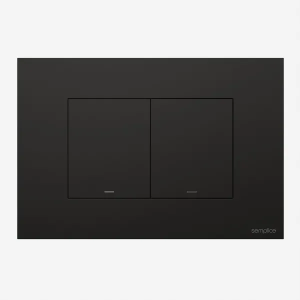 Semplice SX-K2 - DuoLux Spolplatta för dubbelspolning, Mattsvart