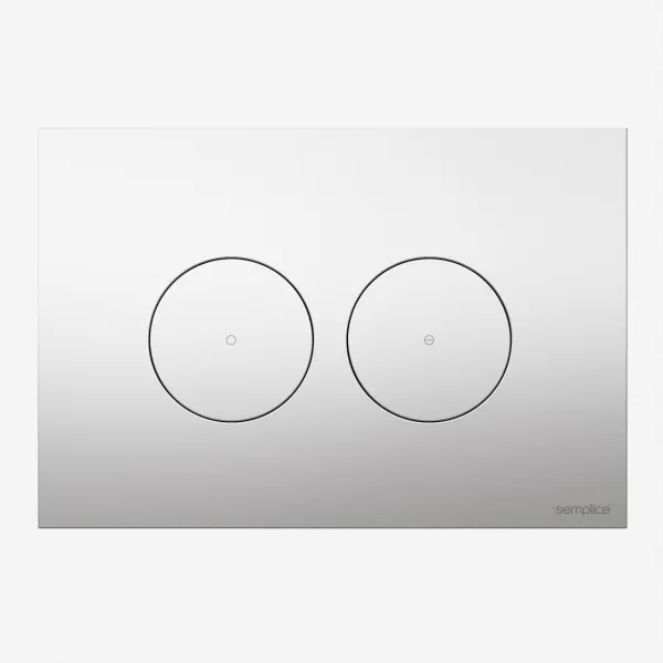 Semplice SX-O1 - DuoLux-O Spolplatta för dubbelspolning, Krom