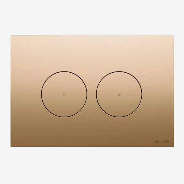 Semplice SX-O1 - Spolplatta, PVD borstad koppar