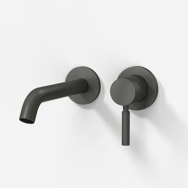 Semplice SHV102 S03 - Tvättställsblandare, 20 cm pip, PVD matt gun metal 