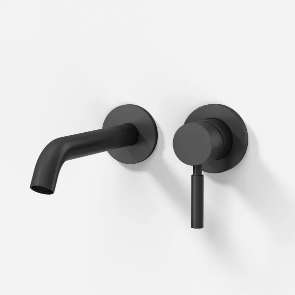 Semplice SHV102 S03 - Tvättställsblandare, 20 cm pip, mattsvart