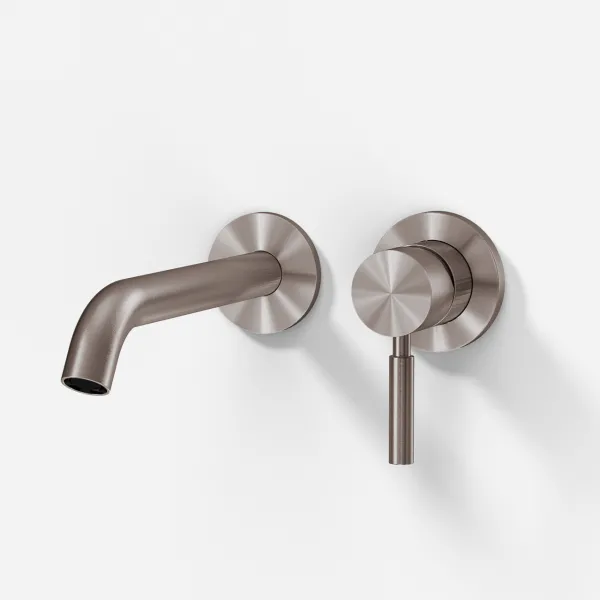 Semplice SHV102 S03 - Tvättställsblandare, 20 cm pip, PVD borstat stål