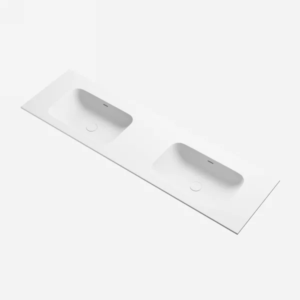 Pulcher® Soft 160D - Bänkskiva för tvättställ 160x46