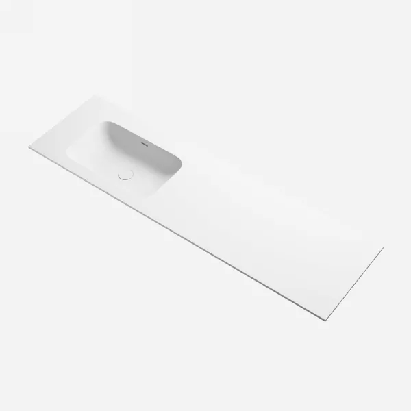 Pulcher® Soft 160L - Bänkskiva för tvättställ 160x46