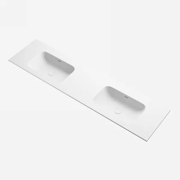 Pulcher® Soft 180D - Bänkskiva för tvättställ 180x46