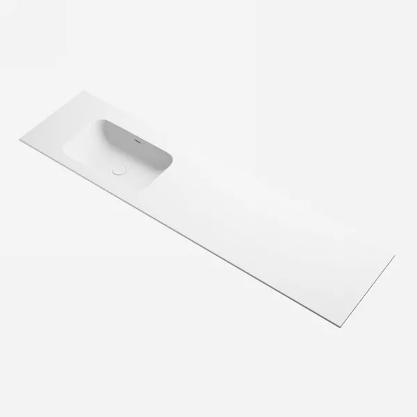 Pulcher® Soft 180L - Bänkskiva för tvättställ 180x46