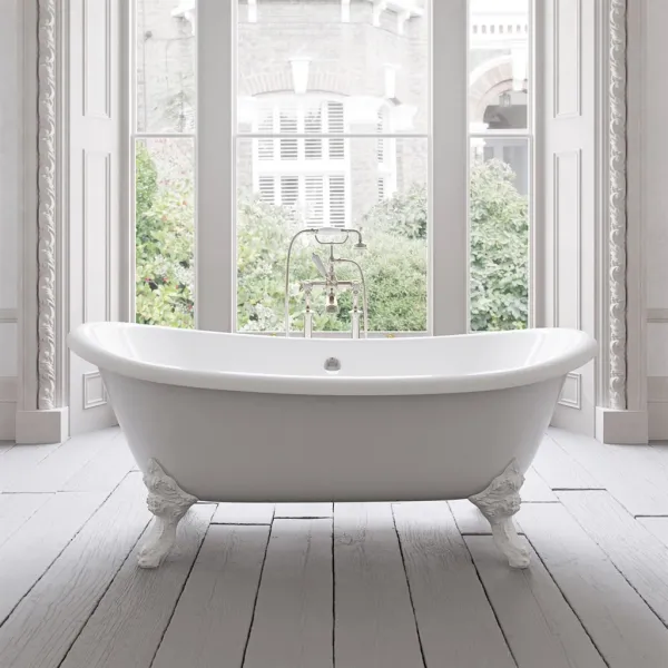 The Suite 183 - Vitt, emaljerat gjutjärnsbadkar