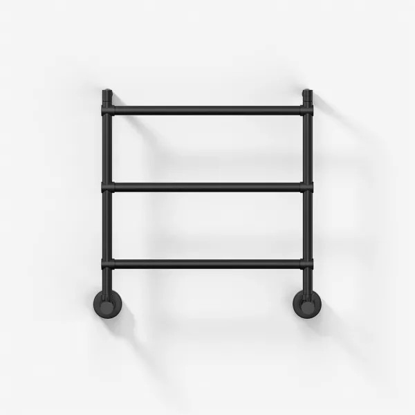 Vetro DeLuxe 442/3 - Vattenburen handduksvärmare, matt svart