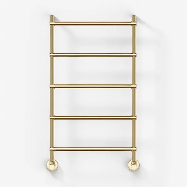 Vetro DeLuxe 442/5 - Vattenburen handdukstork, mässing naturfärgad