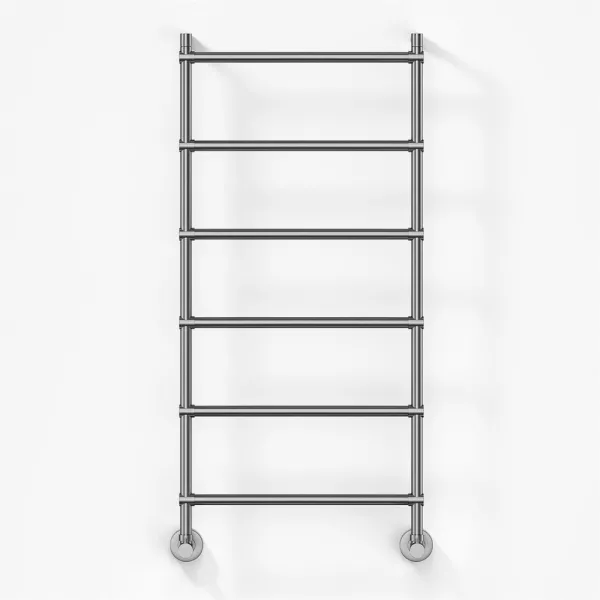 Vetro DeLuxe 442/6 - Vattenburen handduksvärmare, borstat stål