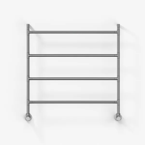 Vetro Nostromo 482/4 - 80x80, Vattenburen handdukstork, Borstad stål