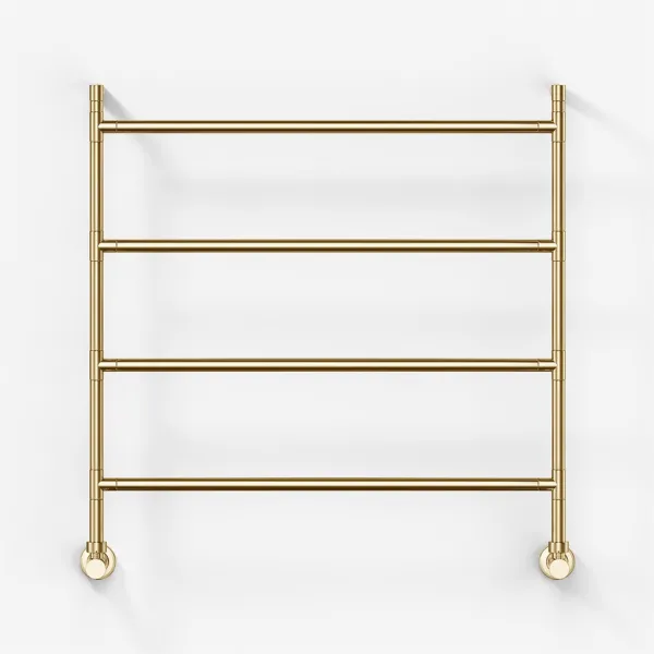 Vetro Nostromo 482/4 - 80x80, Vattenburen handdukstork, polerad mässing