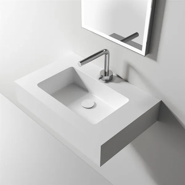 Waterproof 60 - 60x40 Tvättställ, Matt vitt SolidTec®