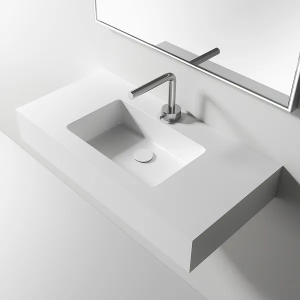 Waterproof 80 - 80x40 Tvättställ, Matt vit SolidTec®