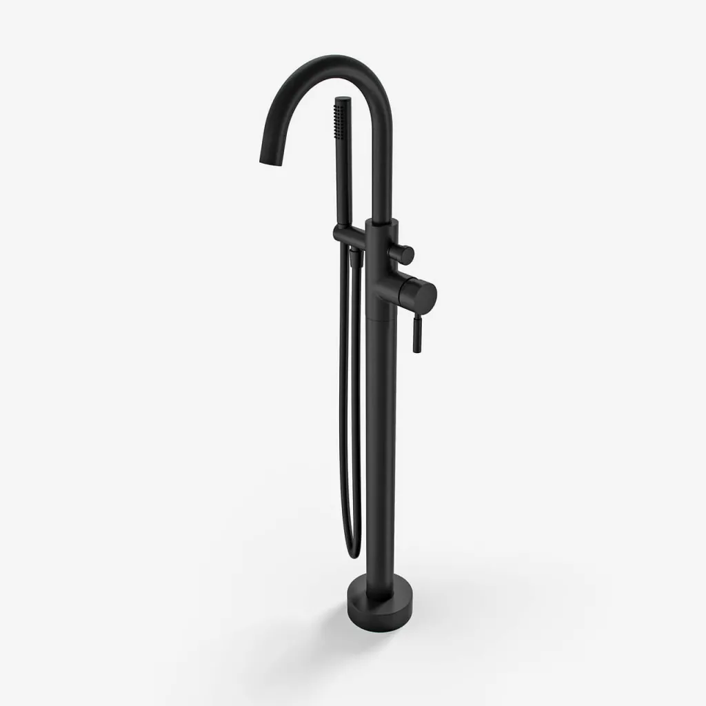 Semplice SBS600 - Fristående badkarsblandare, Mattsvart